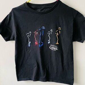 Michael Jackson ONE Cirque Du Soleil Black Youth Small T-Shirt